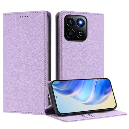 For Honor 200 Smart 5G / Honor X7c 5G / Honor Play 60 Plus 5G / Honor X7c 4G Wallet Case RFID Blocking Litchi Texture Leather Mobile Cover