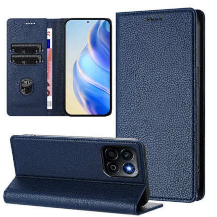 For Honor 200 Smart 5G / Honor X7c 5G / Honor Play 60 Plus 5G / Honor X7c 4G Wallet Case RFID Blocking Litchi Texture Leather Mobile Cover