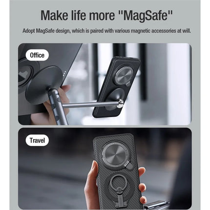 NILLKIN Camshield Prop Magnetic Series for Honor Magic7 Pro 5G Case Compatible with MagSafe PC+TPU Phone Cover with Camera Cover