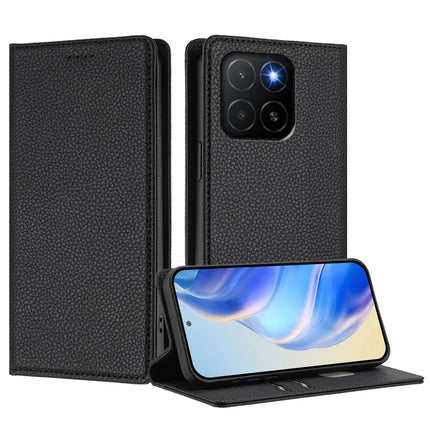 For Honor X5b Plus / Honor X5b Wallet Case RFID Blocking Litchi Texture Leather Mobile Cover