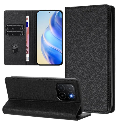 For Honor X5b Plus / Honor X5b Wallet Case RFID Blocking Litchi Texture Leather Mobile Cover