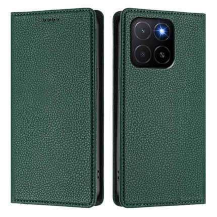 For Honor X5b Plus / Honor X5b Wallet Case RFID Blocking Litchi Texture Leather Mobile Cover
