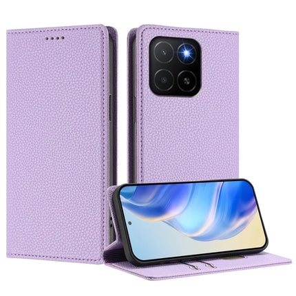 For Honor X5b Plus / Honor X5b Wallet Case RFID Blocking Litchi Texture Leather Mobile Cover