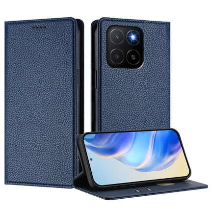For Honor X5b Plus / Honor X5b Wallet Case RFID Blocking Litchi Texture Leather Mobile Cover