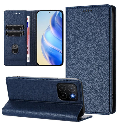 For Honor X5b Plus / Honor X5b Wallet Case RFID Blocking Litchi Texture Leather Mobile Cover