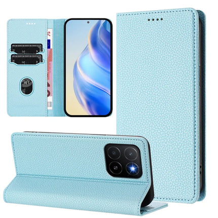 For Honor X5b Plus / Honor X5b Wallet Case RFID Blocking Litchi Texture Leather Mobile Cover