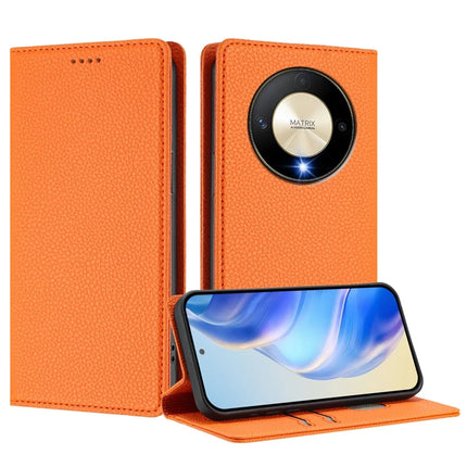For Honor X50 5G / Honor X9b 5G Wallet Case RFID Blocking Litchi Texture Leather Mobile Cover
