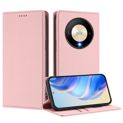 For Honor X50 5G / Honor X9b 5G Wallet Case RFID Blocking Litchi Texture Leather Mobile Cover