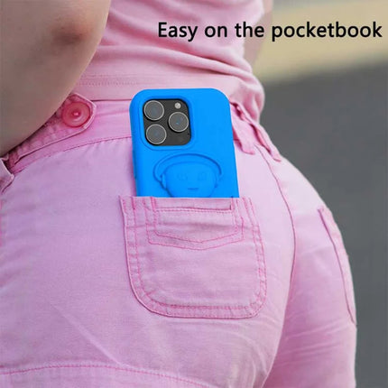 For iPhone 16 Pro Case EVA Mecha-Inspired Kickstand Shockproof Protection Cover