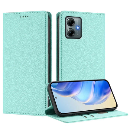 For Motorola Moto G Play (2025) 4G Wallet Case RFID Blocking Litchi Texture Leather Mobile Cover