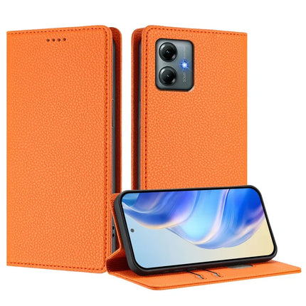 For Motorola Moto G Play (2025) 4G Wallet Case RFID Blocking Litchi Texture Leather Mobile Cover