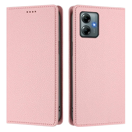 For Motorola Moto G Play (2025) 4G Wallet Case RFID Blocking Litchi Texture Leather Mobile Cover
