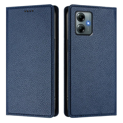 For Motorola Moto G Play (2025) 4G Wallet Case RFID Blocking Litchi Texture Leather Mobile Cover