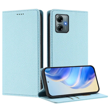 For Motorola Moto G Play (2025) 4G Wallet Case RFID Blocking Litchi Texture Leather Mobile Cover