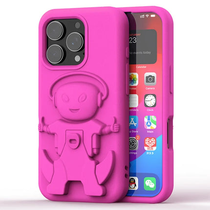 For iPhone 16 Pro Max Case EVA Mecha-Inspired Kickstand Shockproof Protection Cover