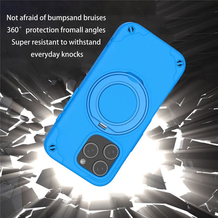 For iPhone 16 Pro Max Case Compatible with MagSafe EVA + Aluminum Alloy Kickstand Mcg Style Protective Cover