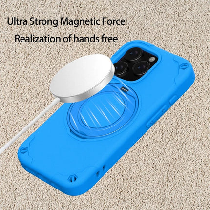 For iPhone 16 Pro Max Case Compatible with MagSafe EVA + Aluminum Alloy Kickstand Mcg Style Protective Cover