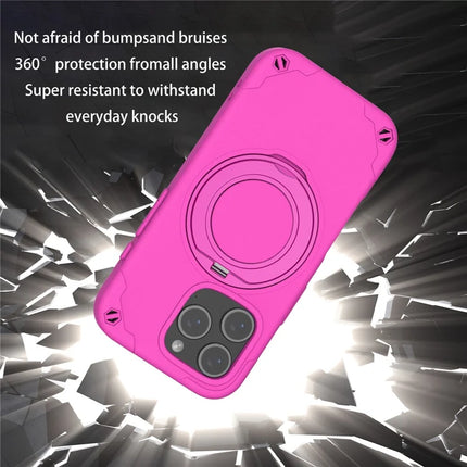 For iPhone 16 Pro Max Case Compatible with MagSafe EVA + Aluminum Alloy Kickstand Mcg Style Protective Cover