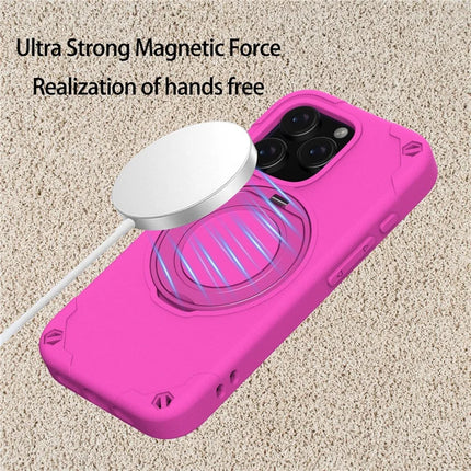 For iPhone 16 Pro Max Case Compatible with MagSafe EVA + Aluminum Alloy Kickstand Mcg Style Protective Cover