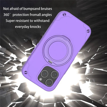 For iPhone 16 Pro Max Case Compatible with MagSafe EVA + Aluminum Alloy Kickstand Mcg Style Protective Cover