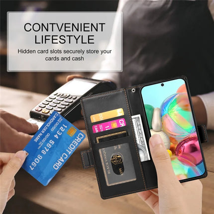 DF-010 For Google Pixel 9a Stand Case PU Leather Wallet Phone Cover