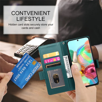 DF-010 For Google Pixel 9a Stand Case PU Leather Wallet Phone Cover