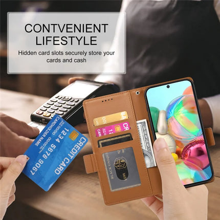 DF-010 For Google Pixel 9a Stand Case PU Leather Wallet Phone Cover