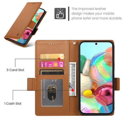 DF-010 For Google Pixel 9a Stand Case PU Leather Wallet Phone Cover