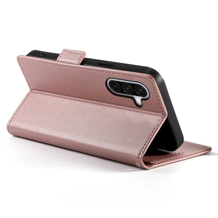 DF-010 For Samsung Galaxy A56 5G Stand Case PU Leather Wallet Phone Cover