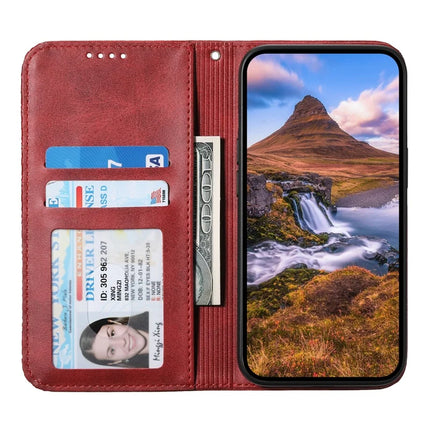 For Google Pixel 9a Case Calf Texture PU Leather Phone Cover with Wallet