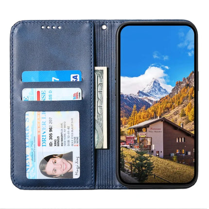 For Google Pixel 9a Case Calf Texture PU Leather Phone Cover with Wallet