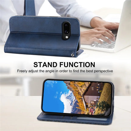 For Google Pixel 9a Case Calf Texture PU Leather Phone Cover with Wallet
