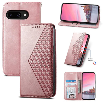 For Google Pixel 9a Case Calf Texture PU Leather Phone Cover with Wallet