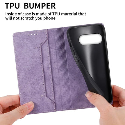 DF-05 For Google Pixel 9a Wallet Case RFID Blocking PU Leather Phone Cover