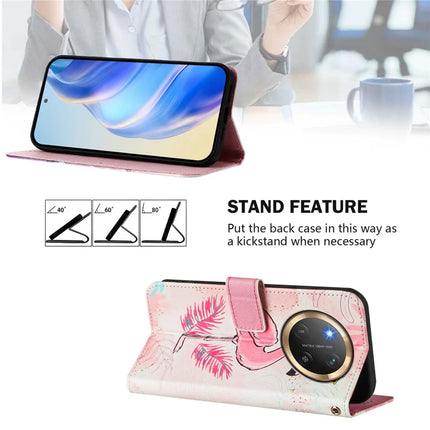 For Honor Magic7 Lite 5G / X9c 5G / X60 Pro 5G Case Pattern Printing Wallet Phone Cover with Strap