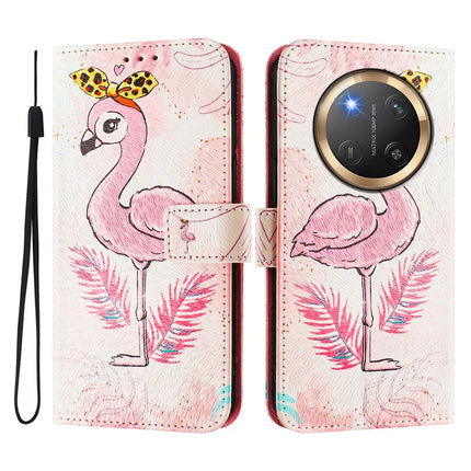 For Honor Magic7 Lite 5G / X9c 5G / X60 Pro 5G Case Pattern Printing Wallet Phone Cover with Strap
