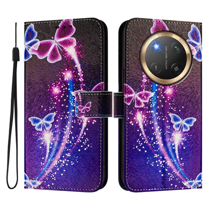 For Honor Magic7 Lite 5G / X9c 5G / X60 Pro 5G Case Pattern Printing Wallet Phone Cover with Strap