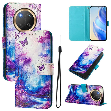 For Honor Magic7 Lite 5G / X9c 5G / X60 Pro 5G Case Pattern Printing Wallet Phone Cover with Strap - Dream Valley