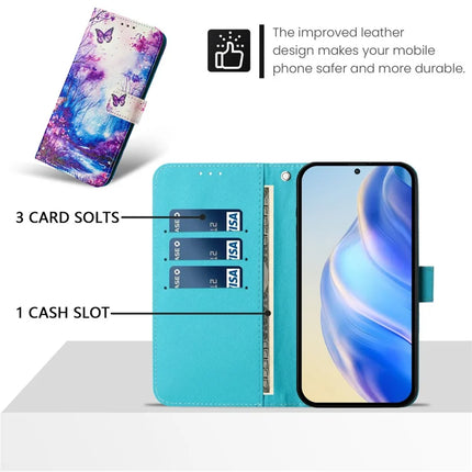 For Honor Magic7 Lite 5G / X9c 5G / X60 Pro 5G Case Pattern Printing Wallet Phone Cover with Strap