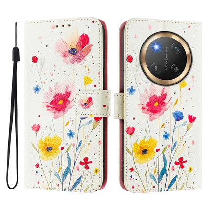 For Honor Magic7 Lite 5G / X9c 5G / X60 Pro 5G Case Pattern Printing Wallet Phone Cover with Strap