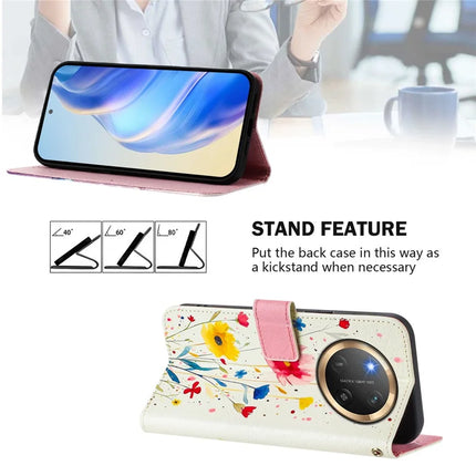 For Honor Magic7 Lite 5G / X9c 5G / X60 Pro 5G Case Pattern Printing Wallet Phone Cover with Strap