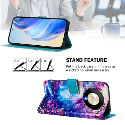 For Honor Magic6 Lite 5G / Honor X50 5G / Honor X9b 5G Case Pattern Printing Wallet Phone Cover with Strap