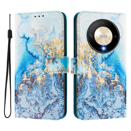 For Honor Magic6 Lite 5G / Honor X50 5G / Honor X9b 5G Case Pattern Printing Wallet Phone Cover with Strap