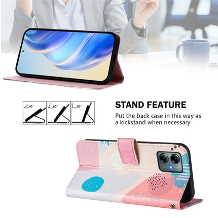 For Motorola Moto G Play (2025) 4G Case Pattern Printing Wallet Phone Cover with Strap