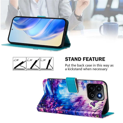 For Honor 200 Smart 5G / Honor X7c 4G / Honor X7c 5G Case Pattern Printing Wallet Phone Cover with Strap