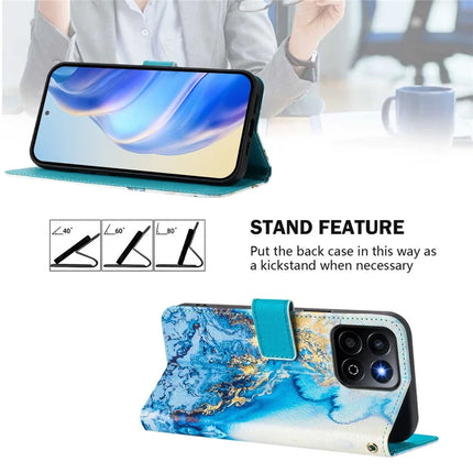 For Honor 200 Smart 5G / Honor X7c 4G / Honor X7c 5G Case Pattern Printing Wallet Phone Cover with Strap