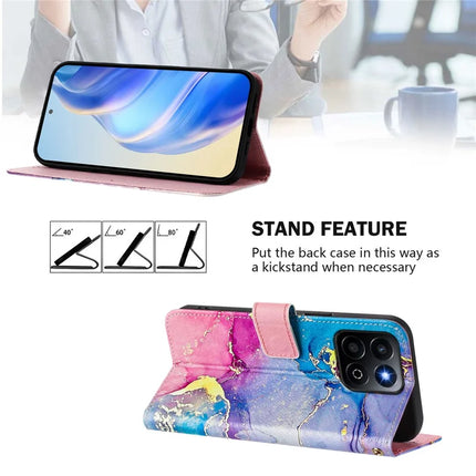 For Honor 200 Smart 5G / Honor X7c 4G / Honor X7c 5G Case Pattern Printing Wallet Phone Cover with Strap