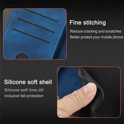 For Samsung Galaxy A26 5G Case Imprinted Line Leather Phone Cover with Handy Strap
