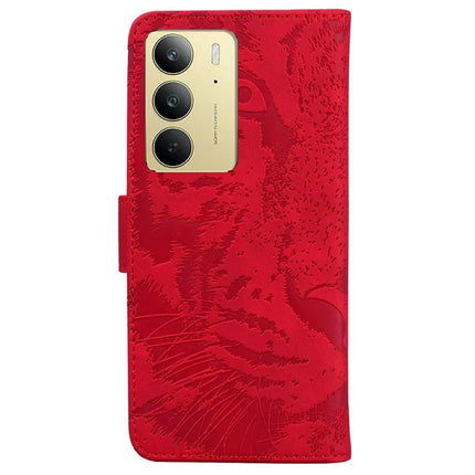 For Realme C75 Case Tiger Imprint Leather Wallet Phone Cover
