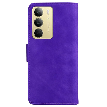For Realme C75 Case Solid Color Leather Wallet Phone Cover